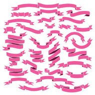 Hand drawn Vintage ribbon banners N4