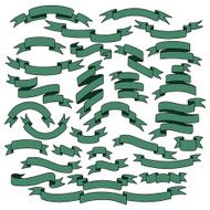 Hand drawn Vintage ribbon banners N6