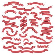 Hand drawn Vintage ribbon banners N8