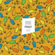 Seamless pattern of tourist attractions