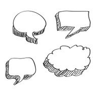 Simple doodle of a speech bubble
