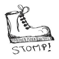 Simple doodle of a boot