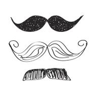Simple doodle of a moustache