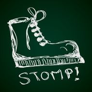 Simple doodle of a boot N2