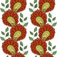 Vector seamless floral pattern N4