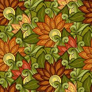 Vector seamless floral pattern N9