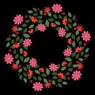 Vector Colored Floral Background