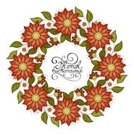 Vector Colored Floral Background N3