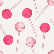 Sketches candies seamless pattern