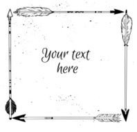 Hand drawn vector illustration Vintage decorative frame