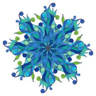 Hand drawn circular ornament