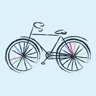 Old-style bicycle