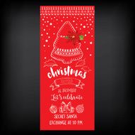 Christmas party invitation Holiday card