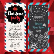 Christmas party invitation Holiday card N3