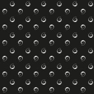 Seamless vector modern pattern with silver curls