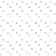 Hand drawn style geometric seamless pattern