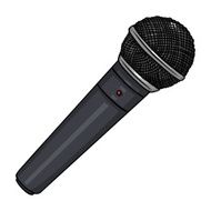 Vector Cartoon Dinamic Microphone