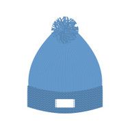 Knitted blue hat Winter cap Wool accessory for cold weather