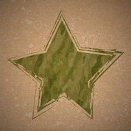 Vector background with grunge camouflage star N2
