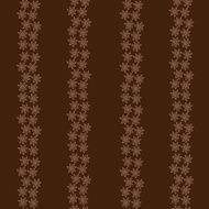 Henna MehendyTattoo Seamless Pattern on a brown background