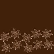 Henna MehendyTattoo Seamless Pattern on a brown background N4