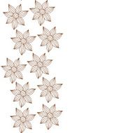 Henna Mehendy Tattoo Seamless Pattern on a white background N3