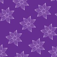 Henna MehendyTattoo Seamless Pattern on a violet background N4