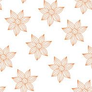 Henna Mehendy Tattoo Seamless Pattern on a white background N4