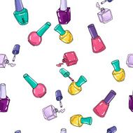 Seamless pattern with nail polish N3