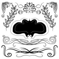Vintage decorative curls and swirls collection N15