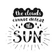 Vector hand drawn lettering poster