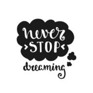 Vector hand drawn lettering poster N12