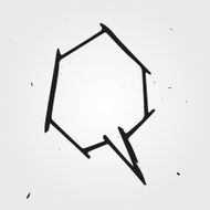 hand drawn bubble