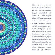 Ornamental handmade ethnic card template Lace abstract artwork background N3