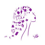 Female head spa concept for your design