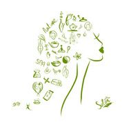 Female head spa concept for your design N2