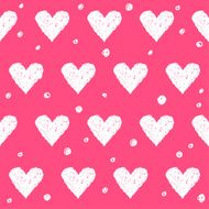 Doodle romantic love seamless pattern background Hand drawn simple illustration N2