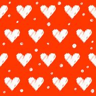 Doodle romantic love seamless pattern background Hand drawn simple illustration N3