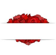 Cover with painted roses