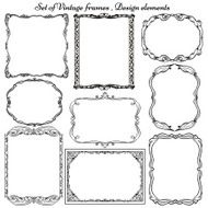 Set of Vintage ornamental frames
