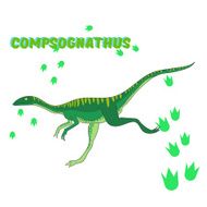 Cartoon dinosaur vector illustration N12