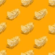 Seamless pattern with feathers