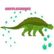Cartoon dinosaur vector illustration N13