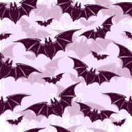 Seamless background with bats