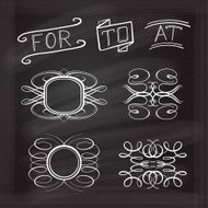 Vector calligraphic design elements