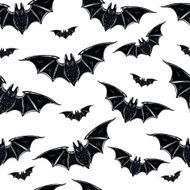 Seamless background with bats N6