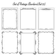 Set of Vintage decorative Frames N3