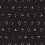 vector seamless pattern witch sketch grass texture N2