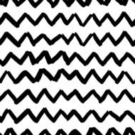 vector seamless pattern witch sketch zigzag texture