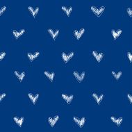 vector seamless pattern witch sketch heart texture N2